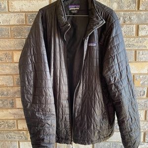 Patagonia, quilted, packable black NANO PUFF jacket Men's XXL - GUC